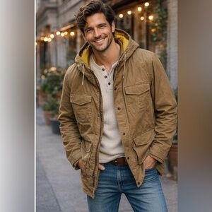 VTG Eddie Bauer 60/40 mountain tan parka jacket M